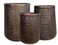 Batanga Weave Pot 13x9.5" Bronze