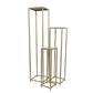 Iron Sq. Stand 7"x 24" Gold