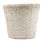 Whitewash Pot Basket 8"