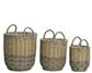 Daisy Wicket Basket 14.5"x 15" Natural