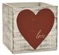 Red Heart Wood Cube 5"