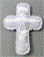 Satin Cross 13" x 10" White