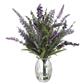 Lavender in Glass Vase 11" Pur