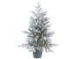Frosted Grandis W/Pot Tree LED 4'
