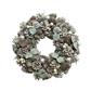 Frosted Pinecone Wreath 14"