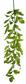 Palm Fishtail Branch 64" Green
