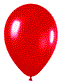 Met. Balloon 11" @100 Red