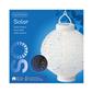 Solar Lantern W/Holes 9.5" White