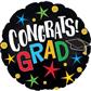 Mylar Congrats Grad Star&dots @5