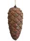 PINE CONE ORN 6.5" RED