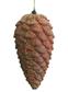 PINE CONE ORN 8.5" RED
