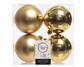 Shatterproof Ball 100mm x4 Gold Ast
