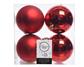 Shatterproof Ball 100mm x4 Red Ast