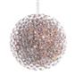 Glitter Bead Ball Orn. 4.3" Pink