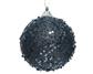 Shatterproof Ball Glt Sequin 80mm Night Blue