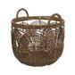 Brown Plastic Basket Lg