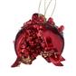 Jeweled Pomegranate Orn. 4.5" Red