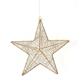 Wire Star Orn 13.5" Ant. Gold