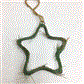 Pinegreen Star Orn 6" Green