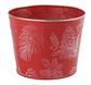 Pine Tree Forest Pot 6.5 x 5" Red