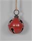 Jingle Bell Orn 6.5"d Red