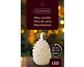 LED Wax Sm Pinecone Candle Cream/Warm
