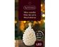 LED Wax Lg Pinecone Candle Cream/Warm