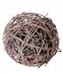 Frosted Vine Ball Orn. 5" Natural/Frost