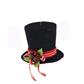 Top Hat Orn 4.5" Black