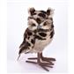 Leopard Print Owl 9.5" Orn Nat.