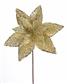 Sequin Glit. Poinsettia 23" Gold