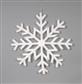 Giant Snowflake Tinsel 48" White