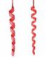 Ribbon Candy Icicle Orn. Asst. 12" Red