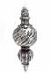 Glam Finial Orn 11" Pewter